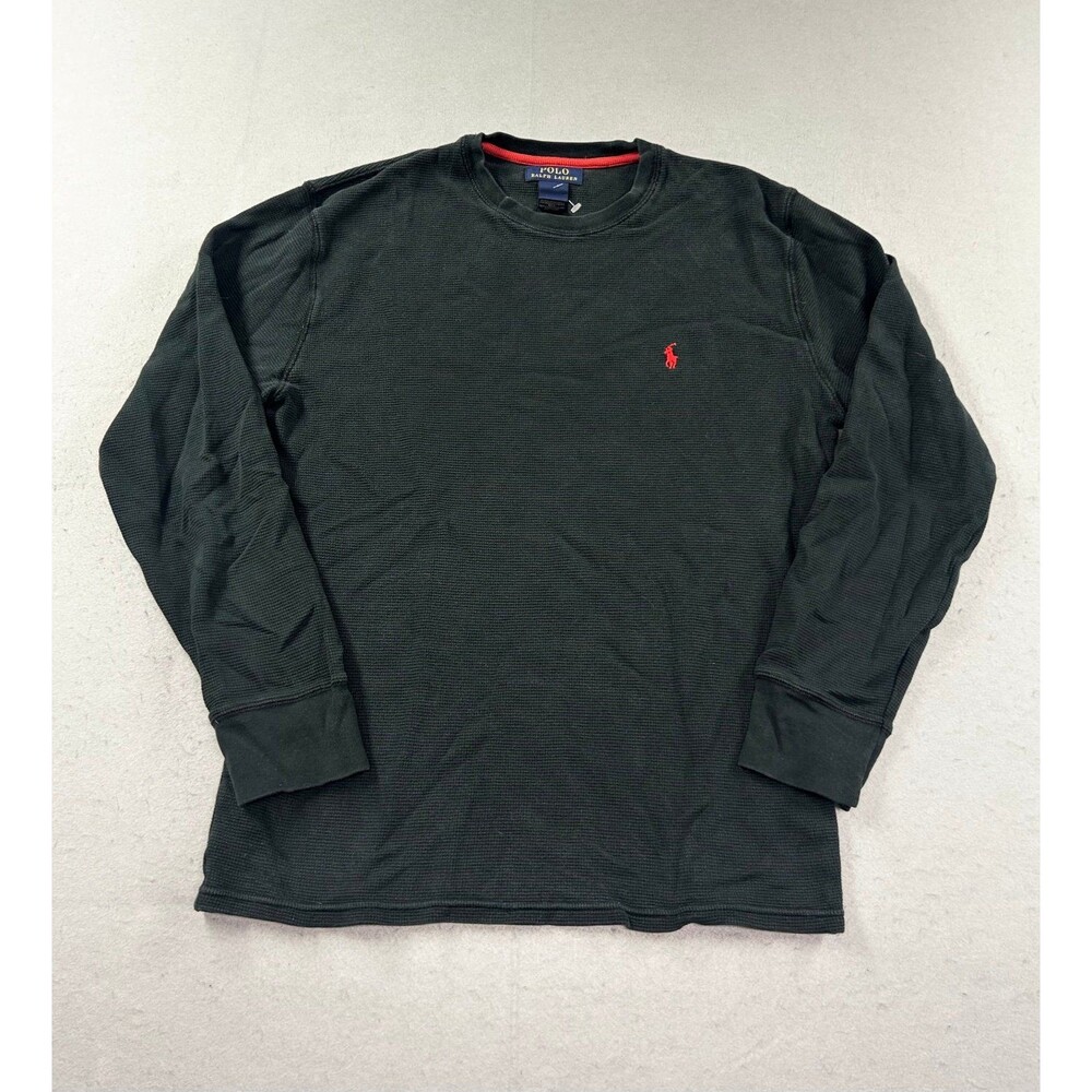 Polo Ralph Lauren Mens Waffle Knit Long Sleeve Crewneck Shirt Thermal Medium